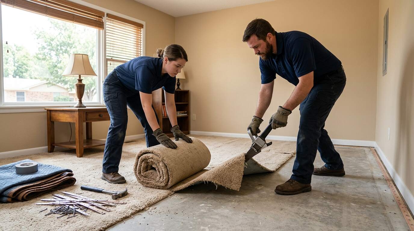 Carpet Removal Lubbock TX-Cost & Disposal Guide